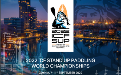 TEAM SA paddling in the ICF World SUP Champs